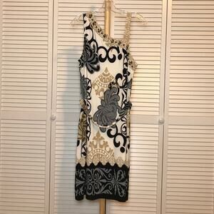 Cato Floral Sleeveless A-line Midi Dress L